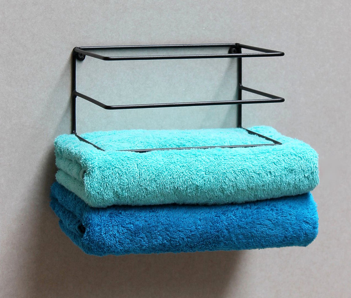 "Diskret" towel rail - black