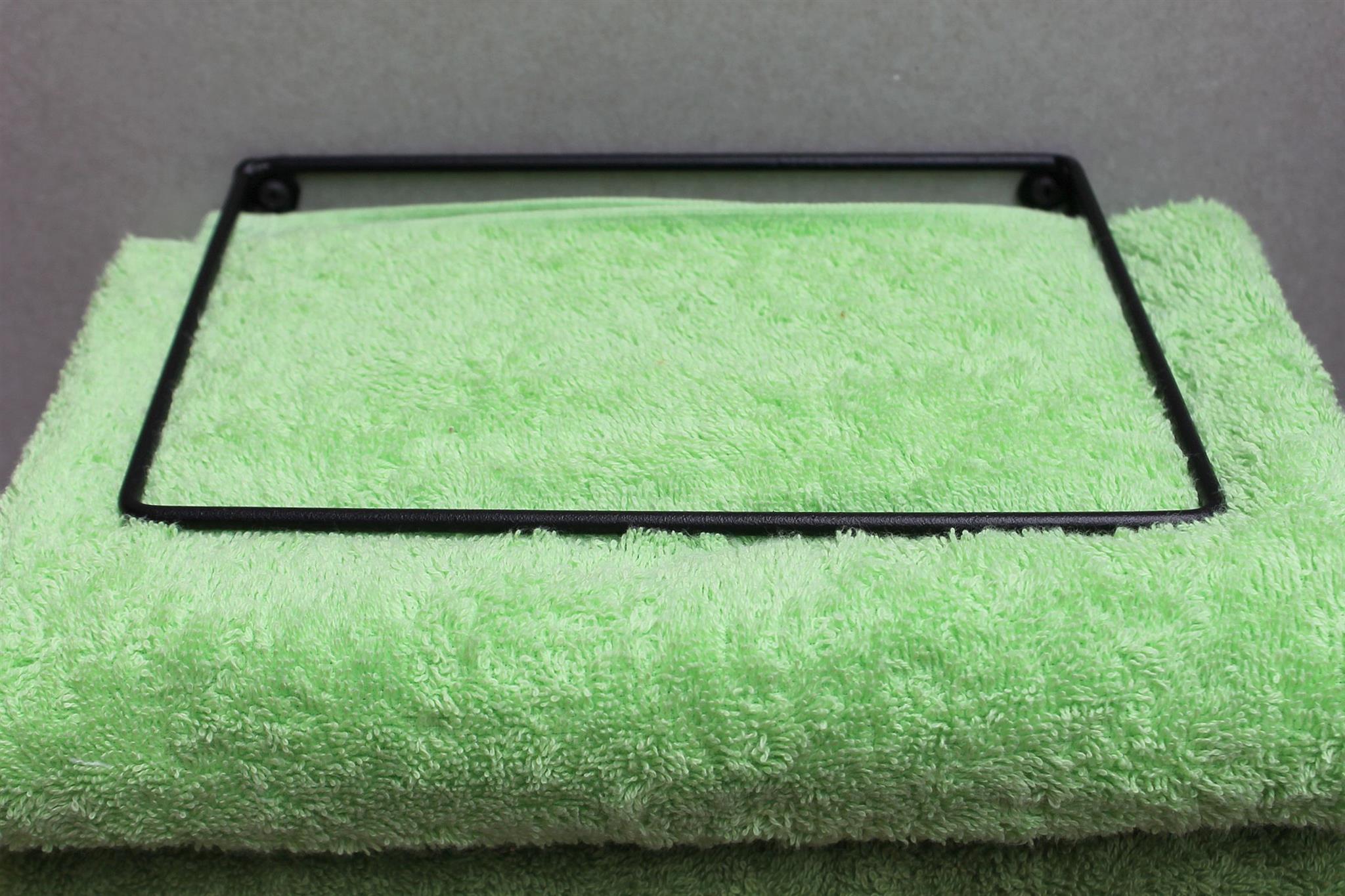 "Diskret" towel rail - black