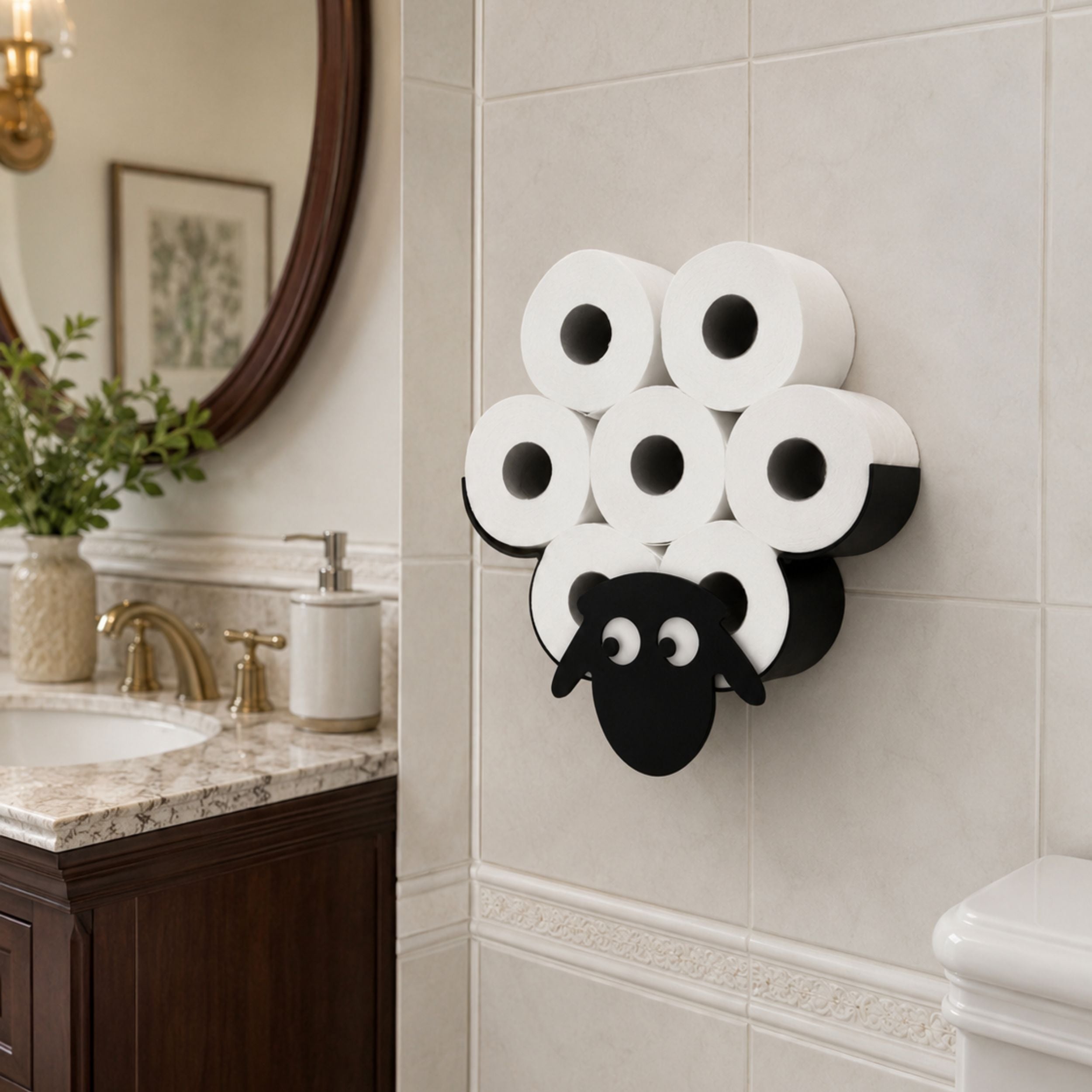 Toilet Paper Holder "Sheep 2"